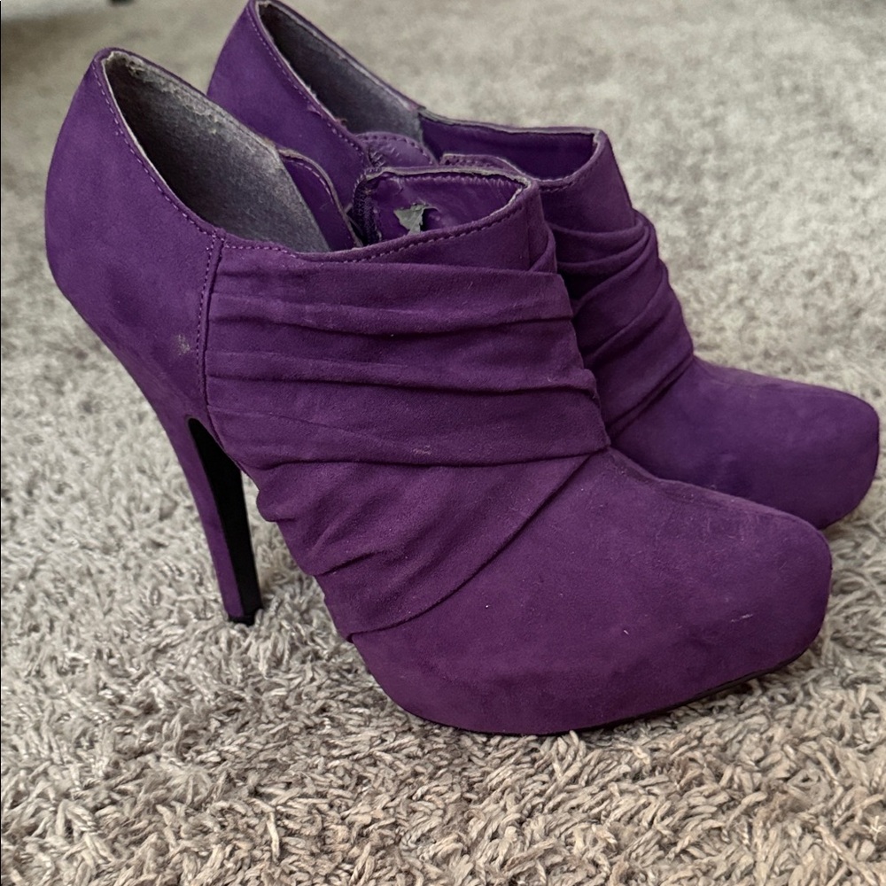 Guess Purple Heeled Boots